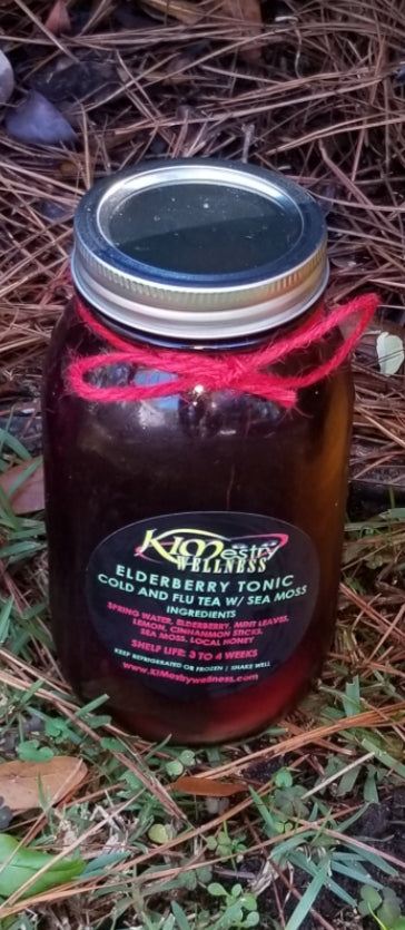 Elderberry Tonic Cold & Flu Tea W/ Sea Moss