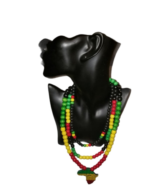 3 In 1 African Necklace (no earrings)