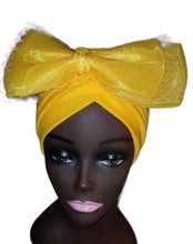 Load image into Gallery viewer, Yellow Turban With Bow
