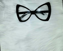 Load image into Gallery viewer, Oversized Black Cat Eye Glasses
