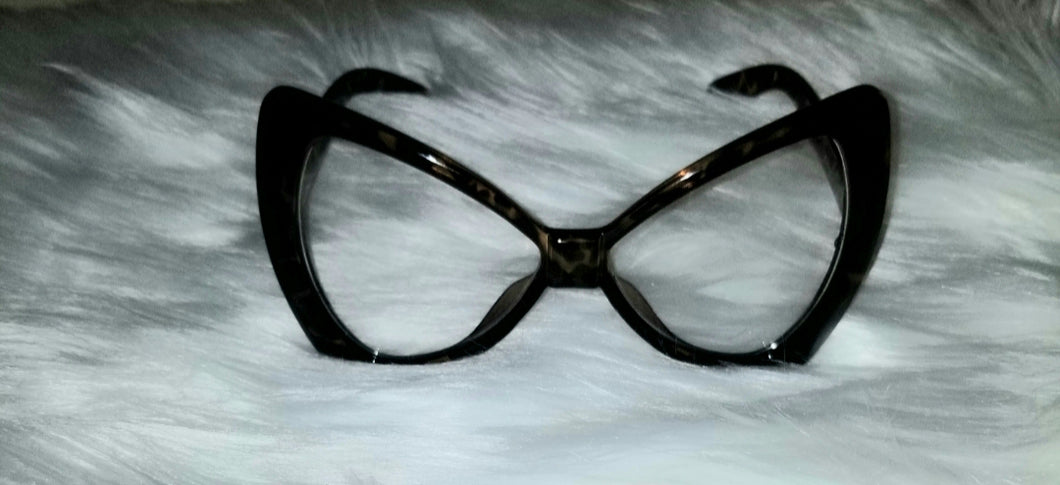 Oversized Brown Tortoiseshell Cat Eye Glasses